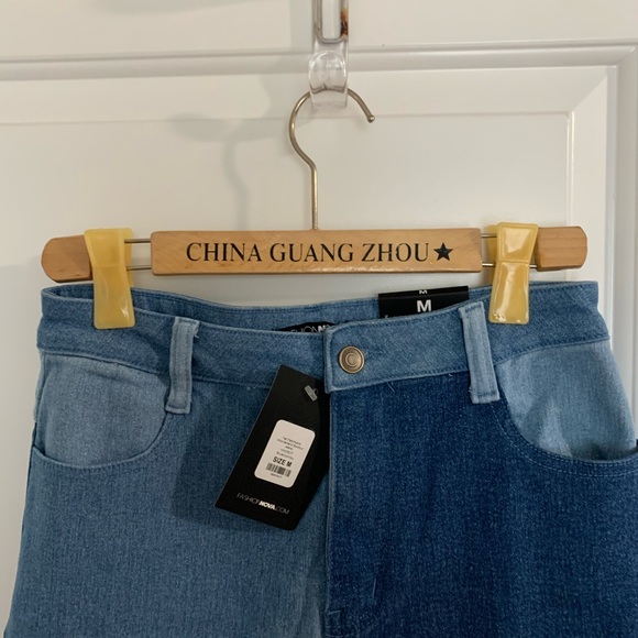 Bell Bottom Patchwork Jeans - Picture 4 of 8